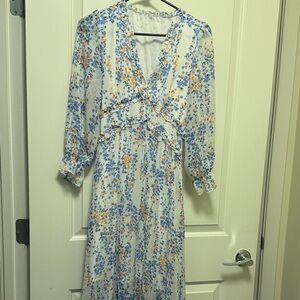 Floral Print Midi Dress